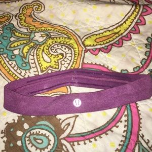 Purple lulu lemon headband