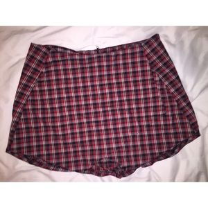 Plaid skort