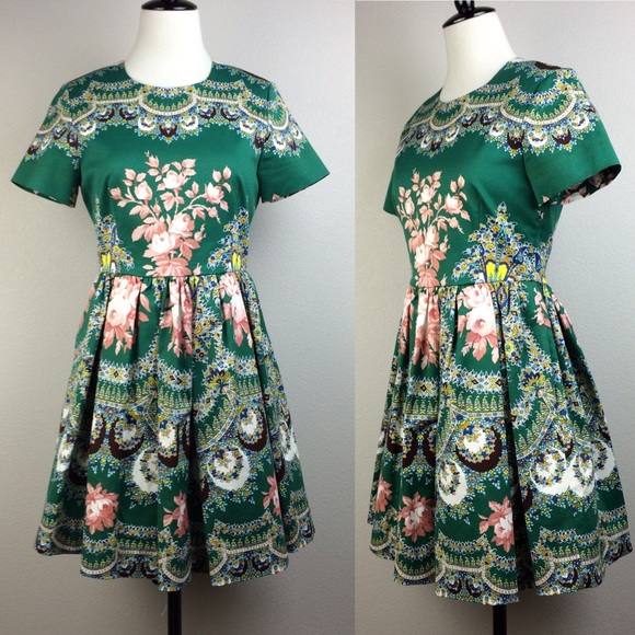 MSGM mini floral dress size 40 Made in Italy - Picture 2 of 4