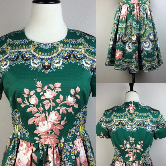 MSGM mini floral dress size 40 Made in Italy - Picture 3 of 4