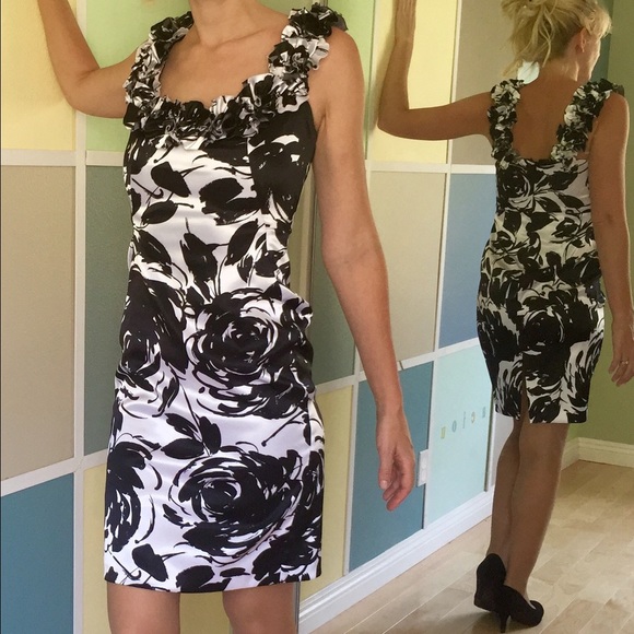White House Black Market Knee-Length Formal Dress