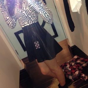 Forever 21 High Wasted Faux Leather Skirt