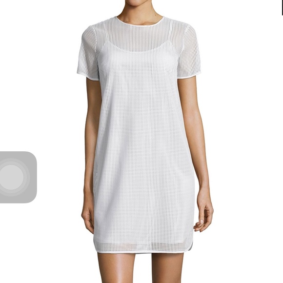 Muse Laser-cut faux leather shift dress - Picture 4 of 4