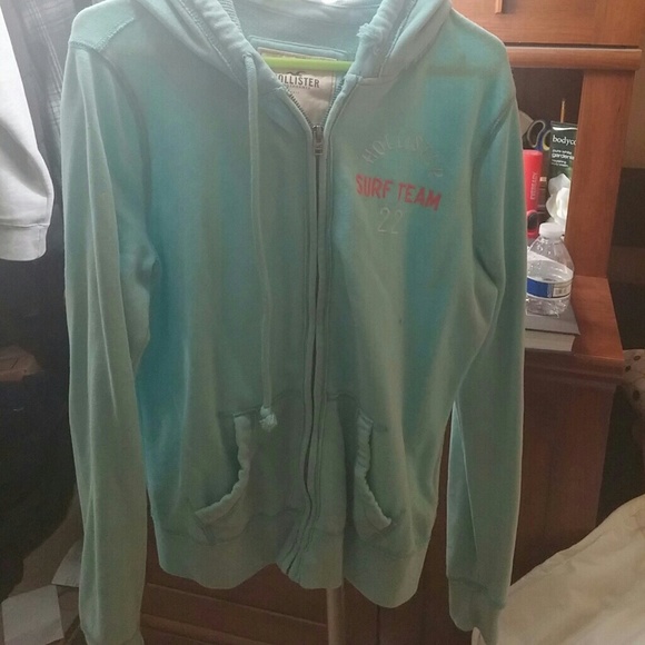 Hollister light blue jacket