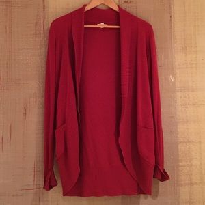 Silence and noise red long cardigan