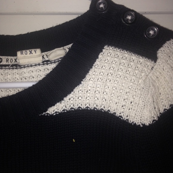 Cropped striped Roxy sweater - Picture 3 of 3