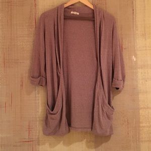 Silence and noise 3/4 sleeve cardigan