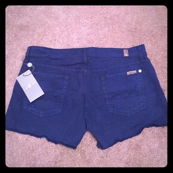 7 for All Mankind Navy Short