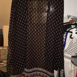 Red and black kimono