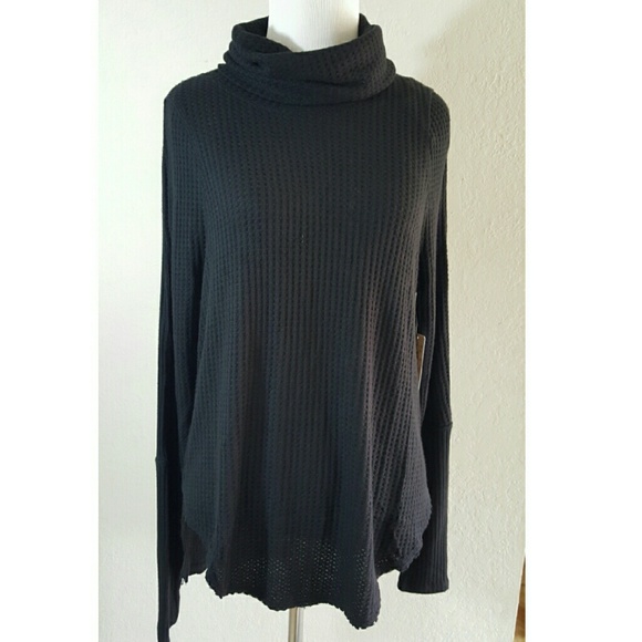 Size L Free People Long-Sleeve Cowl-Neck Sweater - Picture 3 of 4