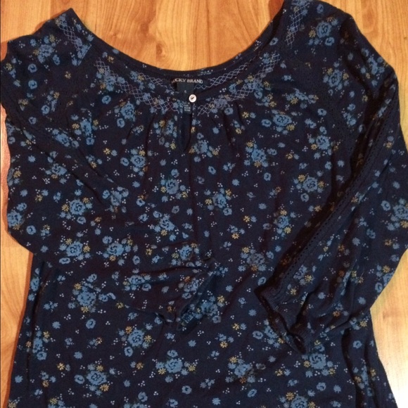 Women's cotton long sleeve Boho top