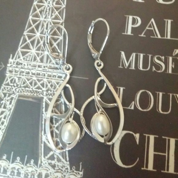 Silver earrings