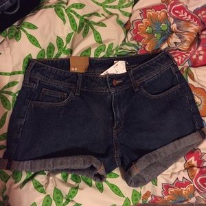 Low Waist Denim Shorts