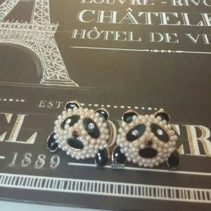 Panda earrings