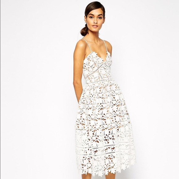 SELF PORTRAIT AZAELEA WHITE DRESS