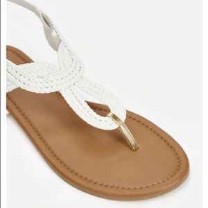 Just Fab KARALYN White Sandals