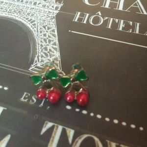 Cherry earrings