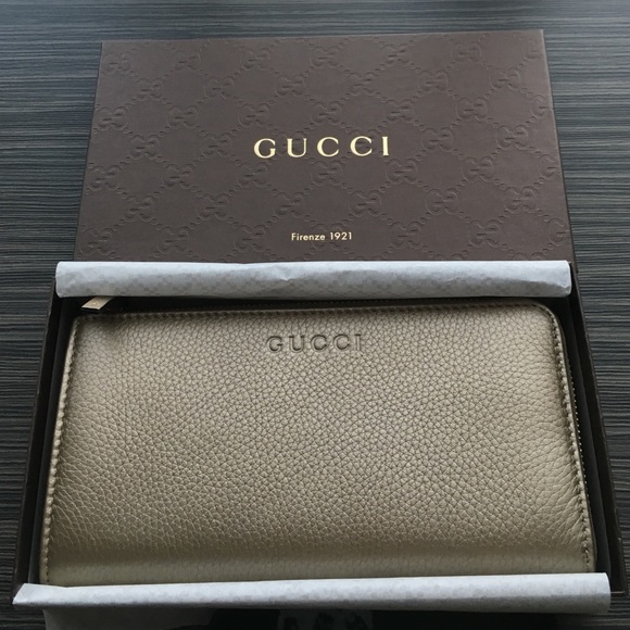 Gucci zip wallet - champagne gold ✨
