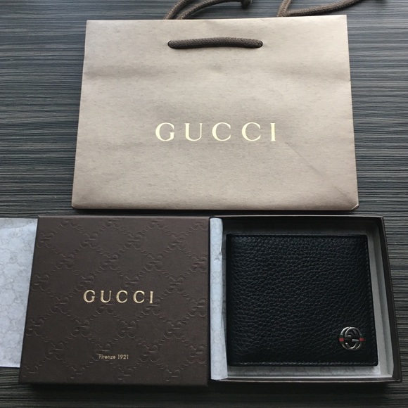 Gucci leather billfold wallet (men's)