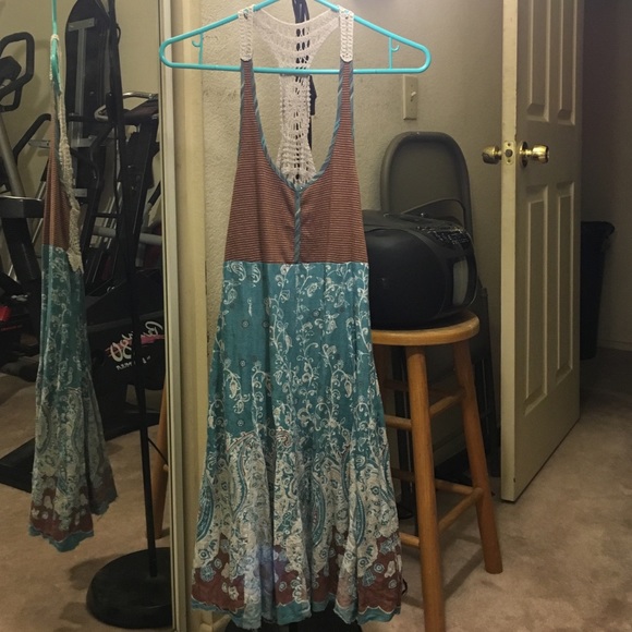 Free People : Pattern Dress Crochet Back