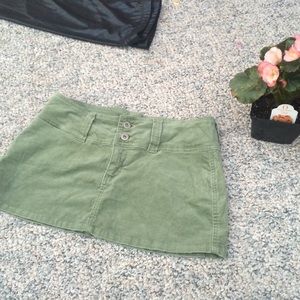 Vintage corduroy mini skirt