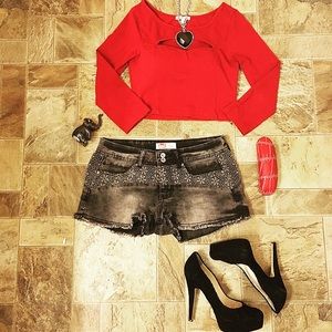 🎊3 for $25 Sale🎊 ⚔Lei Black Denim Shorts⚔