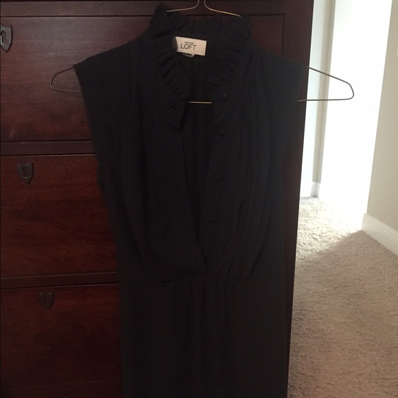 Ann Taylor loft navy dress size zero