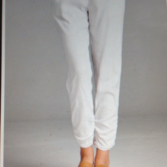 CROPPED COTTON LINEN PANTS - Picture 2 of 8
