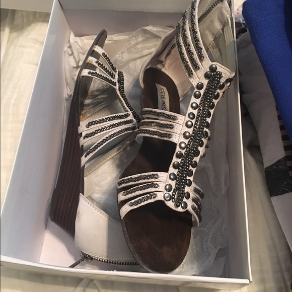 Steve Madden sandals with small wedge heal