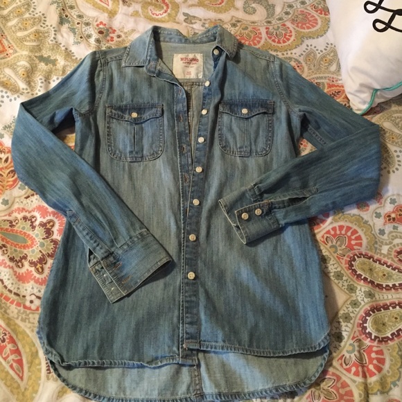 Denim button up shirt