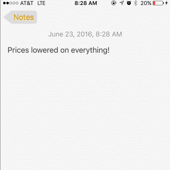 Prices lowered