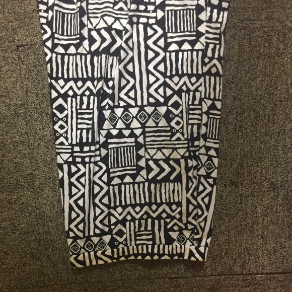 Aztec maxi skirt with slit in back