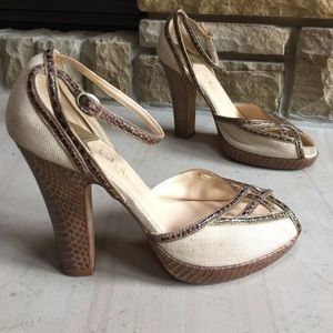 Cole Haan strappy heels with Nike Air tech