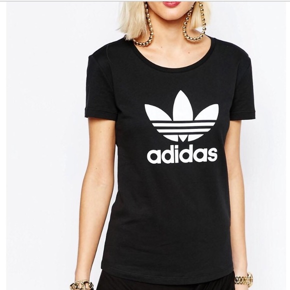 brand new black adidas jersey fit tee