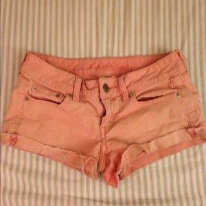 Corduroy pink shorts