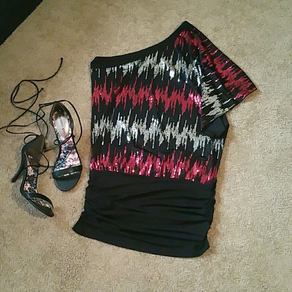 One Shoulder Mini Dress