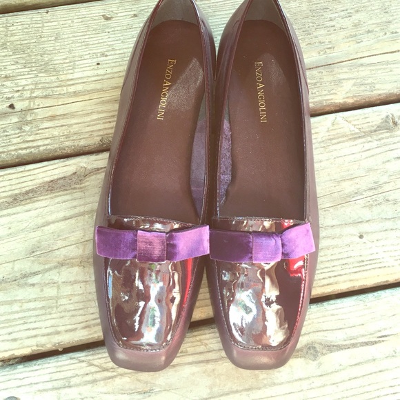 Enzo Angiolini purple loafer shoes