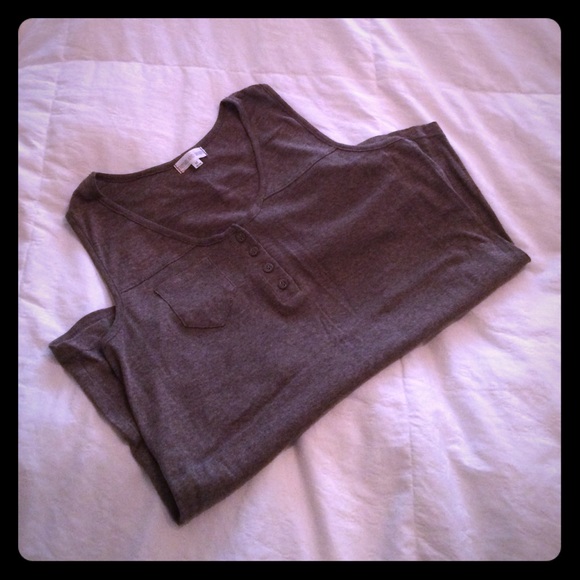 Brown heathered T ~ lt weight ~ SZ M