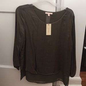 Olive skies are blue blouse