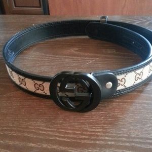 Brown n cream belt