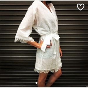 White Lace Robe