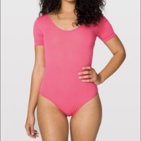 Pink short sleeve bodysuit Clearance