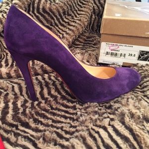 Christian Louboutin suede heels