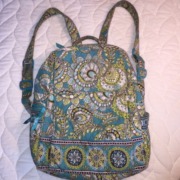 Vera Bradley Backpack in Retired Peacock Pattern