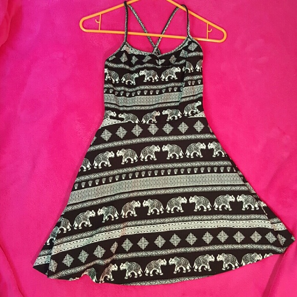 Elephant baby doll dress