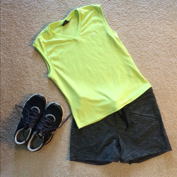 Nike sleeveless running shirt.