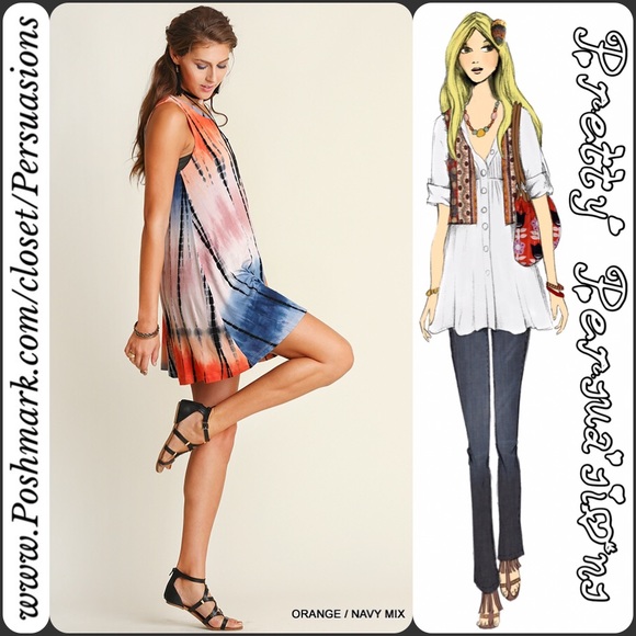 SOLD OUT π NWT Tie Dyed Boho Festival Tank Dress - Picture 2 of 4