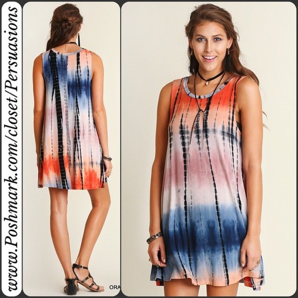SOLD OUT π NWT Tie Dyed Boho Festival Tank Dress - Picture 3 of 4