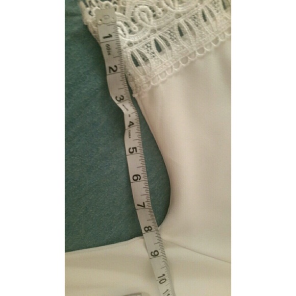 "ASOS" White Dress w/ Peek a Boo Shoulders - Picture 3 of 4