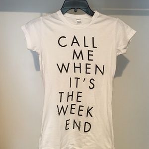 Next Level Apparel Tops - Black and White Graphic Tee Next Level Apparel Tops - Black and White Graphic Tee